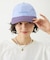CUT OUT LOGO PLAID NYLON CAP
