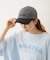 CUT OUT LOGO PLAID NYLON CAP