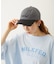 CUT OUT LOGO PLAID NYLON CAP