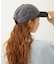 CUT OUT LOGO PLAID NYLON CAP