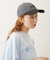 CUT OUT LOGO PLAID NYLON CAP