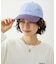 CUT OUT LOGO PLAID NYLON CAP