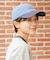 CUT OUT LOGO PLAID NYLON CAP