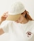 CUT OUT LOGO PLAID NYLON CAP