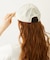 CUT OUT LOGO PLAID NYLON CAP