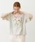 FLOWER SAGARA EMBROIDERY WIDE S/S TEE