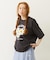 FLOWER SAGARA EMBROIDERY WIDE S/S TEE