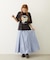 FLOWER SAGARA EMBROIDERY WIDE S/S TEE