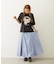 FLOWER SAGARA EMBROIDERY WIDE S/S TEE