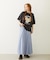 FLOWER SAGARA EMBROIDERY WIDE S/S TEE