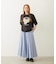 FLOWER SAGARA EMBROIDERY WIDE S/S TEE