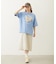 FLOWER SAGARA EMBROIDERY WIDE S/S TEE