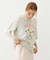 FLOWER SAGARA EMBROIDERY WIDE S/S TEE