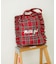 FRILLED TARTAN TOTE BAG