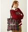 FRILLED TARTAN TOTE BAG