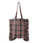 FRILLED TARTAN TOTE BAG