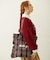FRILLED TARTAN TOTE BAG