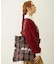 FRILLED TARTAN TOTE BAG