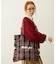 FRILLED TARTAN TOTE BAG