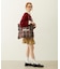 FRILLED TARTAN TOTE BAG