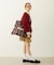 FRILLED TARTAN TOTE BAG