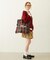 FRILLED TARTAN TOTE BAG