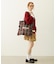 FRILLED TARTAN TOTE BAG