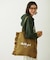 FRILLED TARTAN TOTE BAG