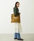 FRILLED TARTAN TOTE BAG