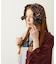FRILLED TARTAN EARMUFFS