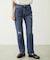 REPAIR DETAIL DENIM PANTS