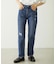 REPAIR DETAIL DENIM PANTS