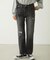 REPAIR DETAIL DENIM PANTS