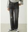 REPAIR DETAIL DENIM PANTS