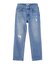 REPAIR DETAIL DENIM PANTS
