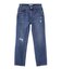 REPAIR DETAIL DENIM PANTS