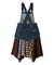 PATCHWORK OVERALL SKIRT