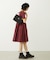 BAR LOGO TIERED DRESS