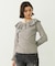 2WAY RUFFLE COLLAR STRIPED L/S TOP