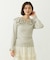 2WAY RUFFLE COLLAR STRIPED L/S TOP