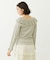 2WAY RUFFLE COLLAR STRIPED L/S TOP