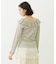 2WAY RUFFLE COLLAR STRIPED L/S TOP