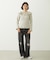 2WAY RUFFLE COLLAR STRIPED L/S TOP