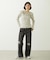2WAY RUFFLE COLLAR STRIPED L/S TOP