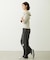 2WAY RUFFLE COLLAR STRIPED L/S TOP