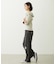 2WAY RUFFLE COLLAR STRIPED L/S TOP