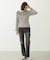 2WAY RUFFLE COLLAR STRIPED L/S TOP