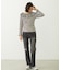 2WAY RUFFLE COLLAR STRIPED L/S TOP