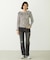 2WAY RUFFLE COLLAR STRIPED L/S TOP
