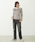 2WAY RUFFLE COLLAR STRIPED L/S TOP